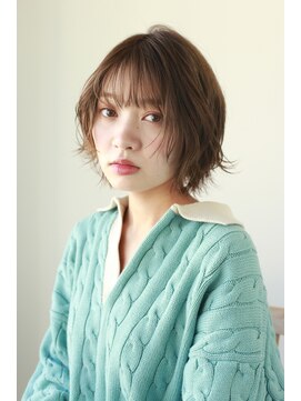 エクリ シセイドウ 麻布十番店(equri×SHISEIDO) ラフウェーブショートボブ