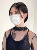 ブラックショート_マチルダボブピンクベージュ_ba465771