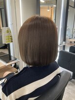 ラフ 難波店(LAFF)&nbsp;#黒髪#ボブルフ#ネビージュ#小顔#ワンレン