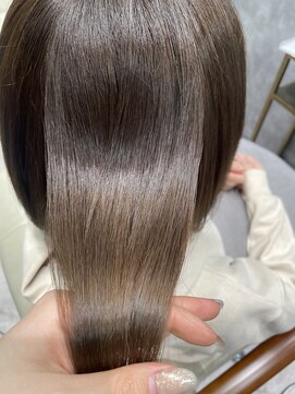 フォンド 津田沼(fond.) 切りっぱなしボブ/エアリーロング/美髪/ピンクブラウン/津田沼