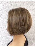 ケアブリーチボブ/インナーカラー/ダブルカラー/レイヤーカット