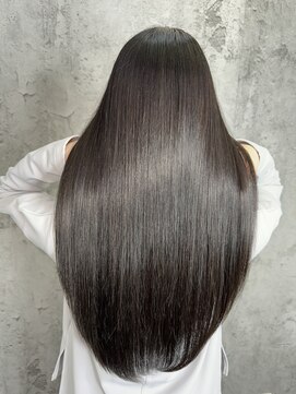 ルーツアイリー 心斎橋(ROOTS IRIE) 髪質改善　髪質改善カラー　暗髪ストレート　うるつや　艶感