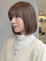 ガーデンヨコハマ(GARDEN YOKOHAMA) ハイトーン切りっぱなしボブベージュホワイトブロンドイメチェン