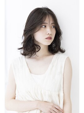 トティア 本通(Totia) 【Totia本通】くびれミディアムボブ×アッシュオリーブ