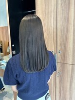 ガリカ 博多(Gallica)&nbsp;【長まなみ】ブリーチなしダブルカラーオリーブグレージュカラー