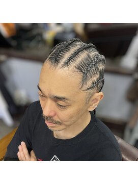 髪遊戯倶楽部 地毛コーンロウ