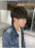 メンズカット　極細ハイライト