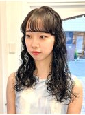 【白石】ロングスパイラルパーマ/原宿/前髪パーマ/学割