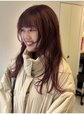 カシスカラーのロングレイヤー