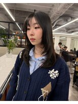 ニコ トウキョウ 渋谷(nico TOKYO)&nbsp;顔まわりレイヤーハッシュレイヤー透明感オリーブグレージュ渋谷