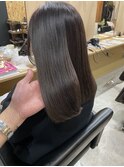 ブリーチなしカラーオリーブバイカルテ髪質改善トリートメント