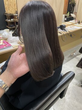 チャプター 問屋町(chapter) ブリーチなしカラーオリーブバイカルテ髪質改善トリートメント