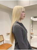 ◎ブロンドハイトーンカラーデザインカラーアンブレラカラー金髪