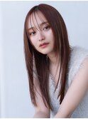 韓国レイヤー顔周りカット透明感カラー髪質改善艶髪シースルー