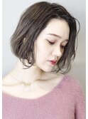 『 毛束感 × グレージュ 』　外国人風ボブ style