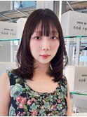 くびれヘア/ラベンダーベージュ/岐阜