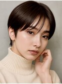 大人かっこいいショートカットスタイルシースルーバング20代30代