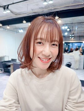 バーガンディ/髪質改善/ダブルカラー/ボブ/レイヤー/小顔カット