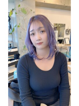 ハッシュレイヤー/ホワイティラベンダー【髪質改善/ブリーチ】