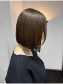 アサミ＊【新潟/万代】タッセルボブ × 縮毛矯正