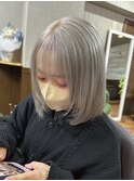 レイヤーボブ×ハイトーンシルバー