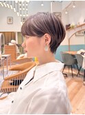 ハンサムショート/丸みショートボブ/20代30代40代50代/顔周り