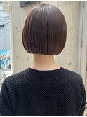 20代30代ショートボブ前髪ありボブミニボブ顔周りレイヤーカット