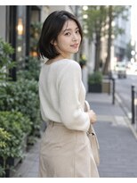 ライクバイコトナ 越谷(RIKE by kotona)&nbsp;ショートボブ髪型20代30代40代50代前髪あり前髪なし面長丸顔越谷