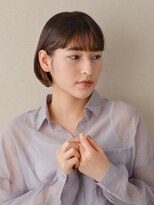 アトリエイトワ(atelier ittowa)&nbsp;大人かわいい前髪パーマ＆ひし形シルエット黒髪イメチェン