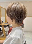 前髪あり/ショート/ハイトーン