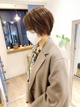 メルト 吉祥寺(melt) 【宮本大輔】ハンサムショート 前下がり グレージュ大人可愛い