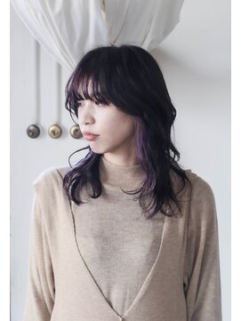 ノード(NODO) 【インナーカラー】パープルのコントラストカラー