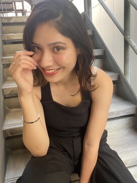 マイラ 銀座(myla) かきあげバングのオンブレアッシュオリーブボブ2【Yamaki】