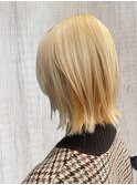 ホワイトイエローインナーカラー