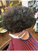 ナチュラルダークグレージュ★スパラルマッシュパーマ20代30代