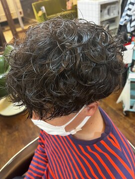 ラフ(RaF*) ナチュラルダークグレージュ★スパラルマッシュパーマ20代30代