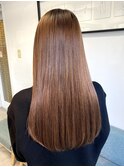 プルエクステ/ロング/ブラウンレッド