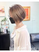ページボーイ美容室&nbsp;[お客様スタイル]ハイライトボブ