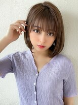 アフロート ディル(AFLOAT D'L)&nbsp;20代30代40代大人かわいい 小顔 前下がりボブ  ひし形シルエット