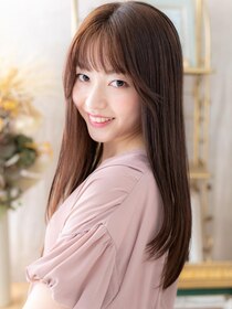 カバーヘア ブリス 大宮西口(COVER HAIR bliss) 艶カラーミルクティーピンクエアストレートa大宮20代30代40代