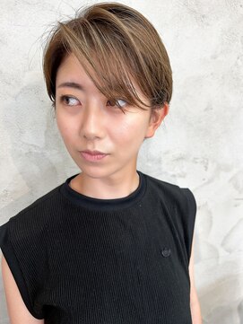 リアン ヘア ライム(lien.hair rhyme) クールショート 大人シャープショートボブ ナチュラル 20代30代