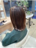白髪ぼかし明るめカラー