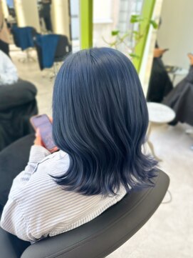 アルドーレ(Ardore) ブリーチ2回～発色抜群！ブルーカラー☆