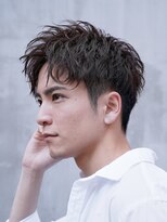 原宿スパイキーショートアップバングツイストスパイラルパーマ