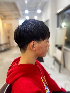 ソイクフ(SOY KUFU) MEN'SHAIRアッシュブラックベリーショートダークアッシュ