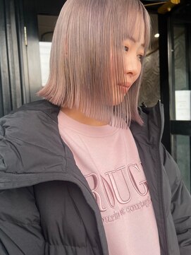 ドクターズサロン レラパール 【白髪ぼかし】切りっぱなし/ハイトーン/愛され小顔カット