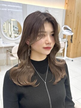 アマトウキョウ アユンチェ(AMA TOKYO×AYUNCHE) 韓国ヘア　2wayバング  レイヤーカット くびれヘア  顔周り/