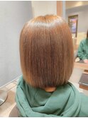 ツヤ感ハニーベージュカラー/白髪ぼかし極細ハイライト
