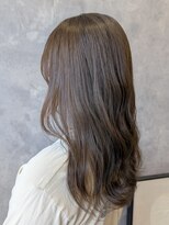 ザ ラブズ ラフズ ヘアー 本店(the loves laughs hair) 透け感オリーブベージュ/くびれウェーブ/赤み消しカラー