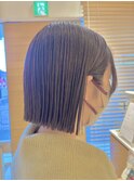 20代/30代/切りっぱなしボブ/ワンレン/ブラウンベージュ